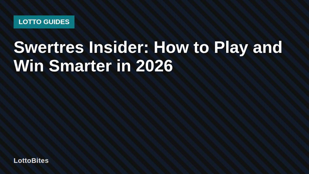 Swertres Insider: How to Play and Win Smarter in 2026